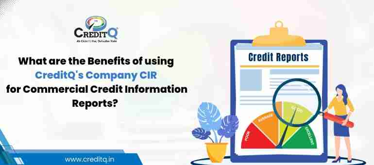 What are the benefits of using CreditQ's Company CIR for commercial credit information reports