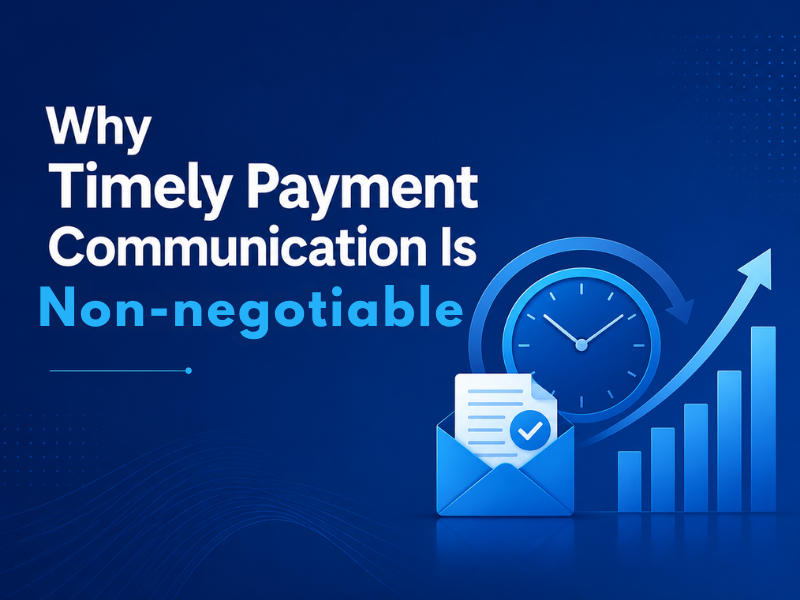 Why Timely Payment Communication Is Nonnegotiable